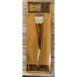 Butter Curler & Server Hostess‎ Handy Helpers By Langner Chrome Wood Handle NEW!